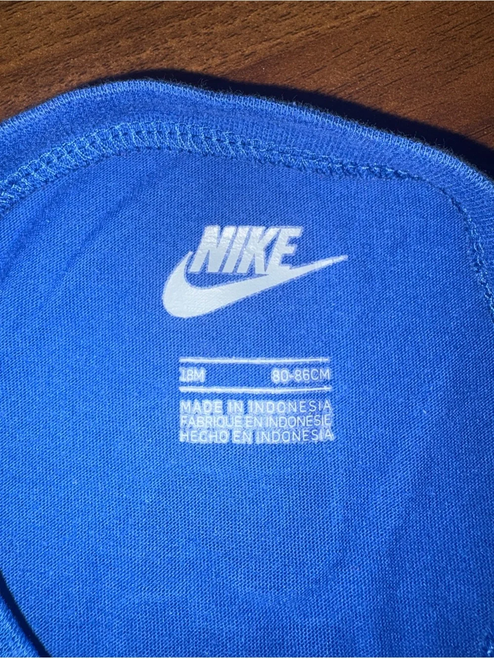 Nike Royal Blue Tank Top with White Logo - Picture 6 of 6